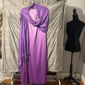 Elegant Purple Women's Dress